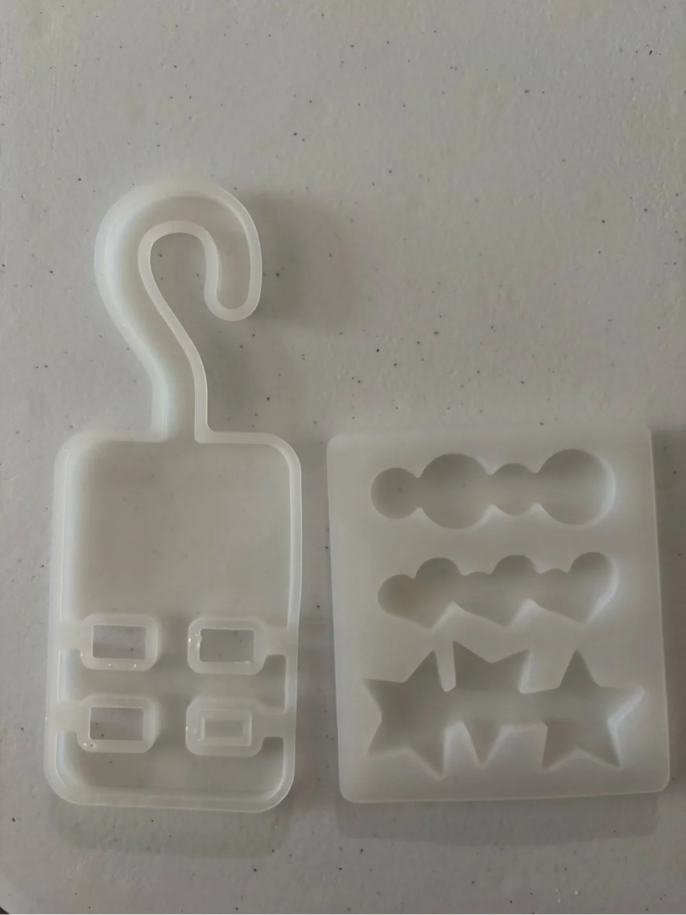 Silicone Jewelry Mold Set in Opaque White